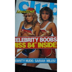 CLUB INTERNATIONAL UK Vol. 12 N° 11  MISS 84  SARAH MILES NUDE   photos :  Rupert Daines  Fanny   EROTIC PHOTOGRAPHY