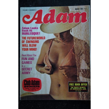 ADAM Us Vol. 19 n°  5  may 1975 - Burlesque - Swinging - Gayna Carole Brandy Linda