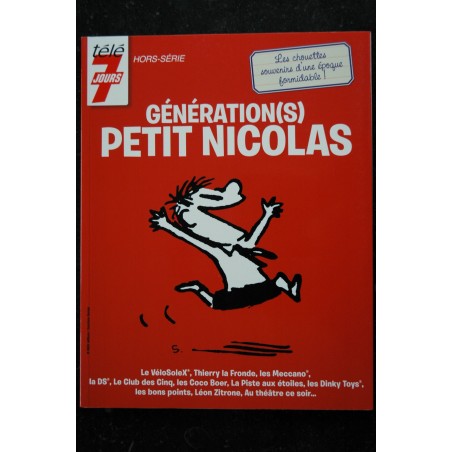 TELE 7 JOURS HS  2  juin 2014 Génération(s) PETIT NICOLAS - Hardcover - 80 pages