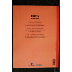 TINTIN album-jeux Editions MOULINSART 2005 72 PAGES + MAGNET TINTIN GRATUIT