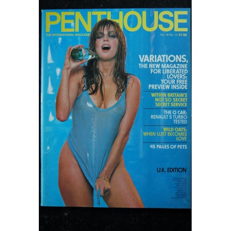 PENTHOUSE UK Vol 16 N° 10  Bob GUCCIONE Xaviera HOLLANDER Allan J. WASH TERRY AMSTRONG