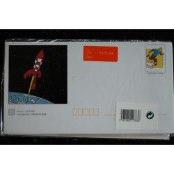 Tintin - Enveloppes timbrées illustrées et carte de correspondance assorties