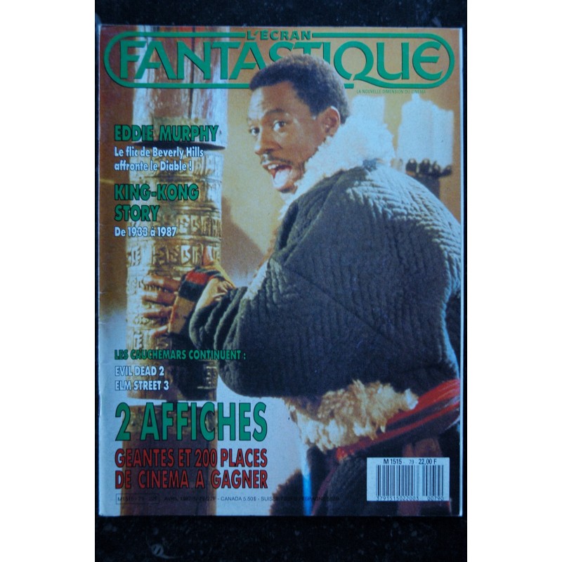 L'écran fantastique n° 79 * 1987 * EDDIE MURPHY  KING-KONG STORY EVIL DEAD 2 ELM STREET 3