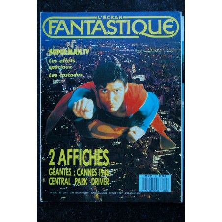 L'écran fantastique n° 80  * 1987 * SUPERMAN IV  John CARPENTER The Caller  CREEPSHOW 2 + POSTERS