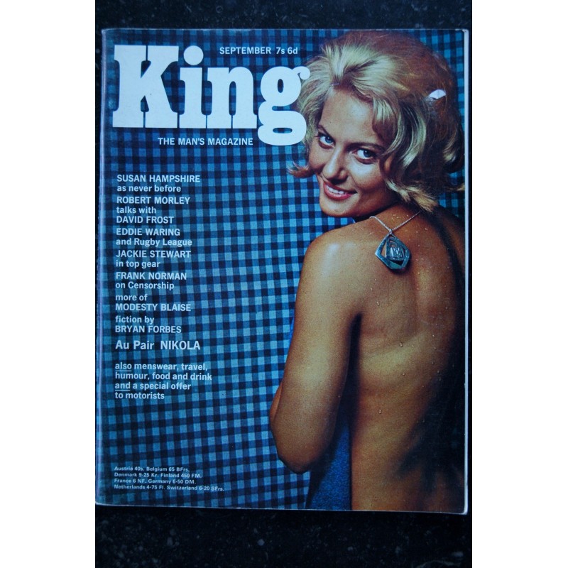 KING  1965  09   Susan Hampshire David Frost Eddie Waring Jackie Stewart Modesty Blaise Pin-Up SEXY VINTAGE