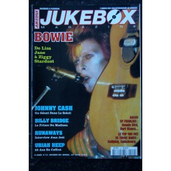 JUKEBOX  110  1996 11 - David Bowie - Johnny Cash - Billy Bridge - Runaways - Uriah Heep - Poster Stones - 84 pages