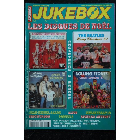 JUKEBOX  148  2000 01  - Les disques de Noël - Chaussettes Noires Johnny Beatles Stones - Poster El Toro Cyclones- 84 pages