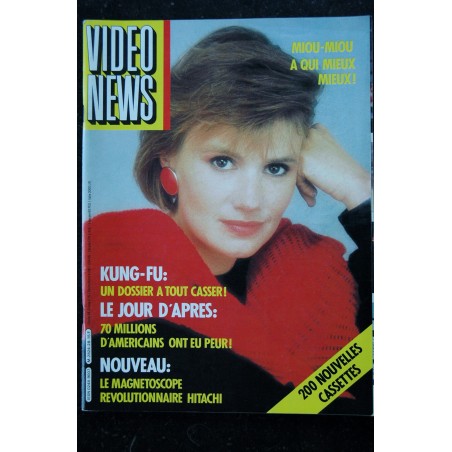 VIDEO News 28 - 1984 02 - MIOU-MIOU Cover + 6 p. - Kung-Fu - Fellini - Tex Avery - Richard Berry - 116 pages