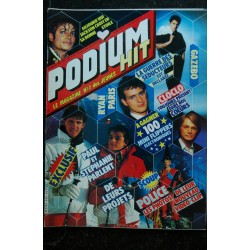 PODIUM HIT 145 MARS 1984 Michael JACKSON  GAZEBO POLICE SOPHIE MARCEAU + POSTERS LIO CLAUDE FRANCOIS JOHNNY HALLYDAY