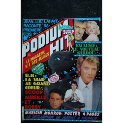 PODIUM HIT 131 JANVIER 1983 E.T. KIM WILDE JOHNNY HALLYDAY BRIGITTE BARDOT + POSTERS MARILYN MONROE
