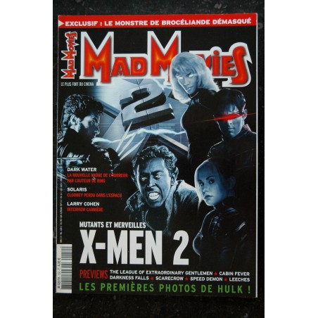 Ciné Fantastique MAD MOVIES  n°150  2003 02   X-MEN 2 Dark Water Solaris Larry Cohen