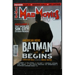 Ciné Fantastique MAD MOVIES  n°167  2004 09  BATMAN BEGINS - Sin City - Steamboy - Collateral Old Boy