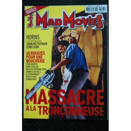 Ciné Fantastique MAD MOVIES  n°278  2014 10  -  Massacre àla Tronçonneuse - Horns - 40 bougies pour une boucherie - 100 pages