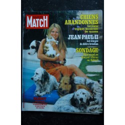 PARIS MATCH N° 1625  18 juillet 1980  BRIGITTE BARDOT cover + 4 p. - Mort Schuman - A Lear - H Vilard - J Bisset - 108 pages