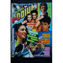 PODIUM HIT 163 septembre 1985  DUEZ DELON Belmondo JL LAHAYE Paul YOUNG CALFAN Valery