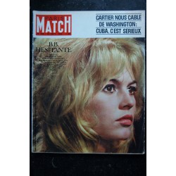 PARIS MATCH N°  702 22 Sept. 1962 BRIGITTE BARDOT cover + 4 p. - BB 28 ANS HESITANTE