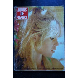 JOURS DE FRANCE   675  8 oct. 1967  B. BARDOT cover + 3 p. Incomplet - Claudia Cardinale - Delon - Deneuve  - 272 pages