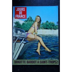 JOURS DE FRANCE   919   1 août 1972  B. BARDOT cover + 5 p. photos couleurs - Mac Cartney - Natalie Wood -  112 pages