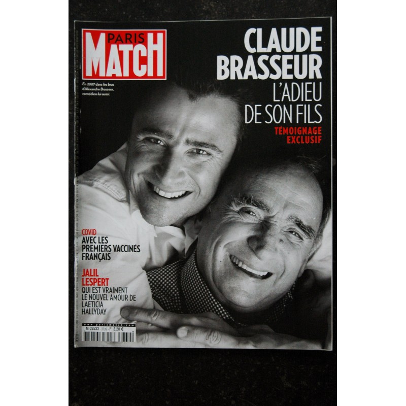 PARIS MATCH N° 3731 Sean Connery Cover + 10 p. - Sophia Loren - Gilles Kepel - 144 pages - 2020 11 05