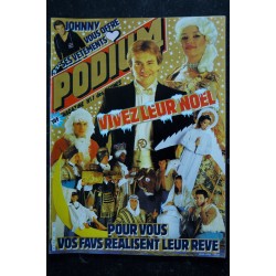 PODIUM HIT 154 décembre 1984  F. VALERY LHERMITTE JANNOT  KAREN CHERYL Mylène FARMER + POSTERS DAVID BOWIE CHRISTOPHE