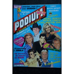 PODIUM HIT 104 OCTOBRE 1980 SHEILA ROLAND MAGDANE JOE DASSIN + POSTERS SHEILA FRANCE GALL MICHEL SARDOU JULIEN CLERC