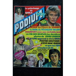 PODIUM HIT 106 DECEMBRE 1980 SHEILA STEVE MAC QUEEN DALIDA EDDY MITCHELL + POSTERS JOHN TRAVOLTA ALAIN BASHUNG