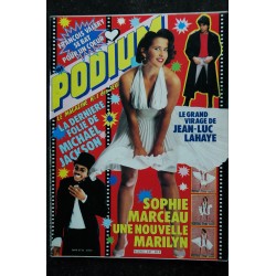 PODIUM n°147  Sophie Marceau cover - Michael Jackson JL Lahaye - Posters voir détail - 1984 05