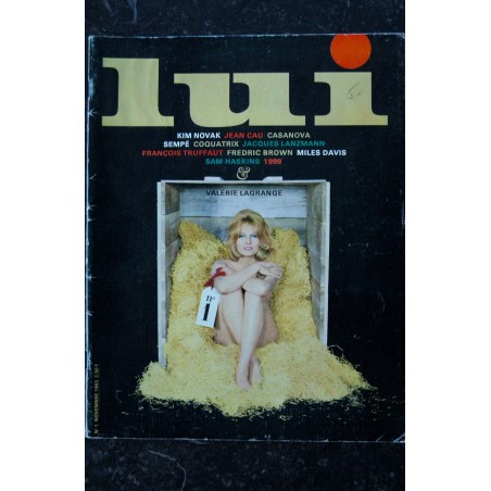 LUI 001 N° 1 1963 RARE COLLECTOR VALERIE LAGRANGE MILES DAVIS TRUFFAUT KIM NOVAK SCOTCH SUR LA COUVERTURE