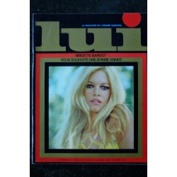 LUI 060 1969 JANVIER COVER BRIGITTE BARDOT HITCHCOCK PIN-UP ASLAN 1969