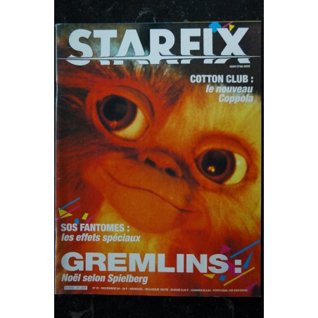 STARFIX 021 1984 COVER  GREMLINS COTTON CLUB SOS FANTOMES