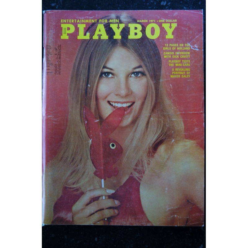 PLAYBOY US 1971 03  MARCH MAYOR DALEY PIN-UP NUDES AMSTERDAM BUNNY CYNTHIA HALL EROTIC