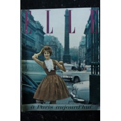 ELLE 721 OCTOBRE 1959 COVER AUDREY HEPBURN LA MODE DE PARIS PEARL BUCK LES LITS DE A à Z