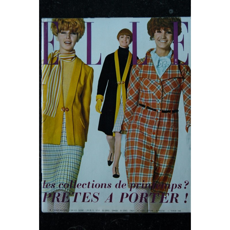 ELLE 975 28 AOUT 1964 COCO CHANEL PARLE CHANEL ANDRE MALRAUX