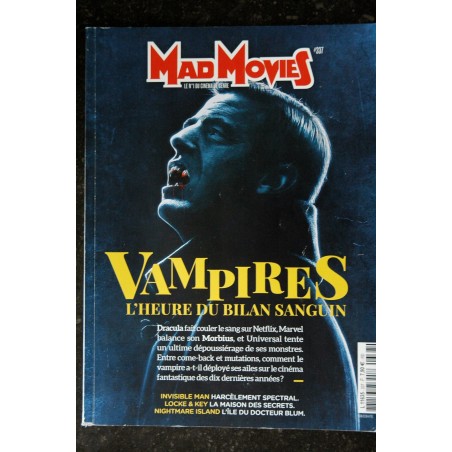 Ciné Fantastique MAD MOVIES  n°337  2020 02  - VAMPIRES - Dracula  - Morbius - Invisble Man - Locke & Key  - 116 pages