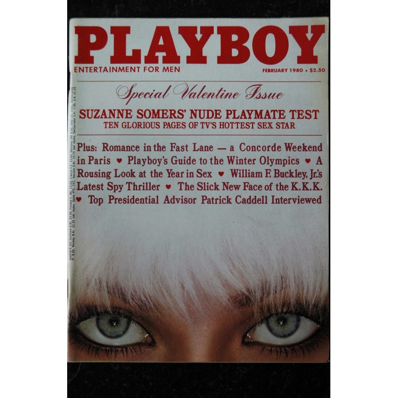PLAYBOY US 1980 02 SUZANNE SOMERS' PLAYMATE TEST Sandy Cagle Candace Collins INTERVIEW Patrick Caddell