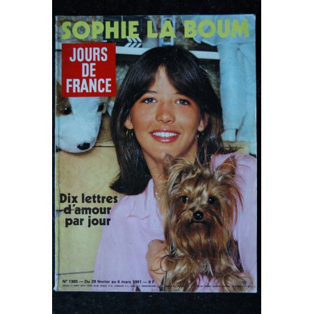 JOURS DE FRANCE  1359 1981 JANVIER COVER SHEILA ET SES SOUCIS LES LARMES DE SHEILA 8 PAGES