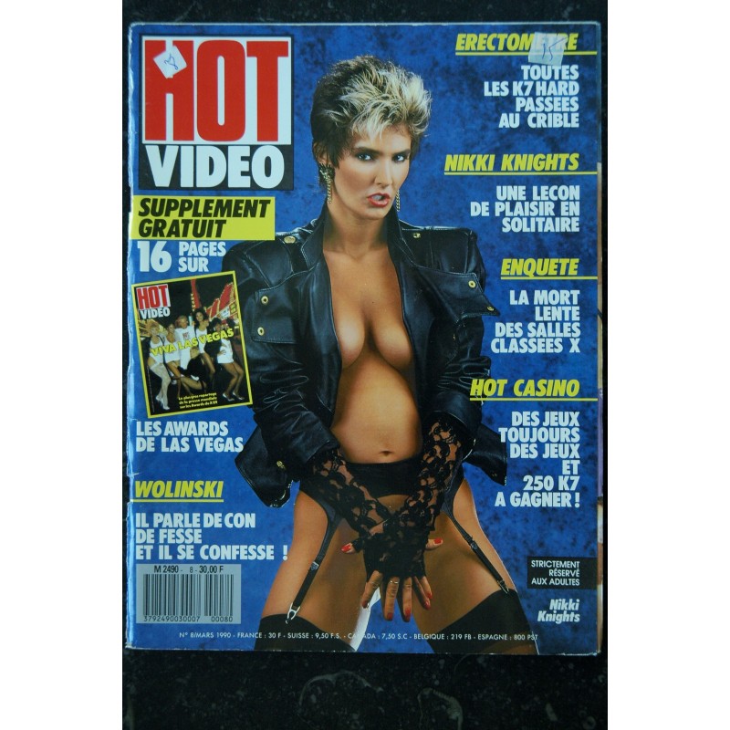 HOT VIDEO N° 008 1990 INTERVIEW WOLINSKI NIKKI KNIGHTS STEPHANIE l'infirmière UPPER CUL ERICA BOYER