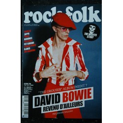 ROCK & FOLK 590 COVER DAVID BOWIE BEATLES ZAPPA PIXIES RAMONES PET SOUNDS SLAVES JIM DIAMOND STONES MONO