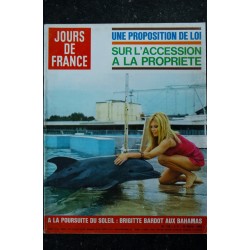 JOURS DE FRANCE   729 30 NOVEMBRE 1968 COUVERTURE BRIGITTE BARDOT AUX BAHAMAS