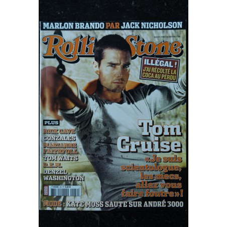 ROLLING STONE 022 OCTOBRE 2004 COVER TOM CRUISE NICK CAVE GONZALES MARIANNE FAITHFULL R.E.M