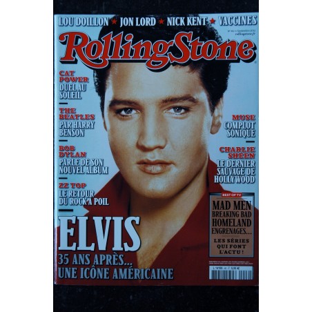 ROLLING STONE 47 OCTOBRE 2012 COVER BOB DYLAN NEIL YOUNG ROLLING STONE ZAPPA KRALL BREAKING BAD