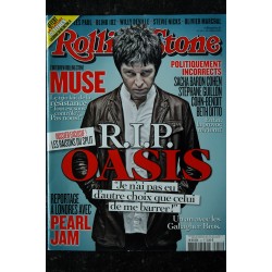 ROLLING STONE 14 OCTOBRE 2009 COVER OASIS MUSE PEARL JAM