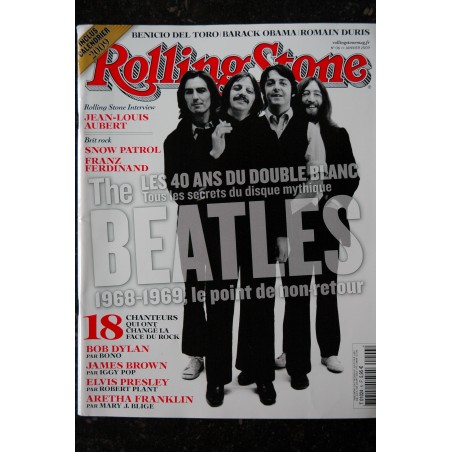 ROLLING STONE 8 MARS 2009 COVER PETE DOHERTY SEAN PENN ALELA DIANE CAT POWER EDDIE VEDDER