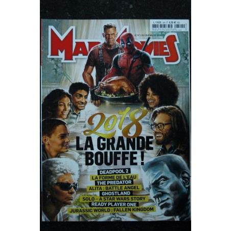 Ciné Fantastique MAD MOVIES  n°315 FEVRIER 2018 LA FORME DE L'EAU GUILLERMO DEL TORO EN ZONE HUMIDE