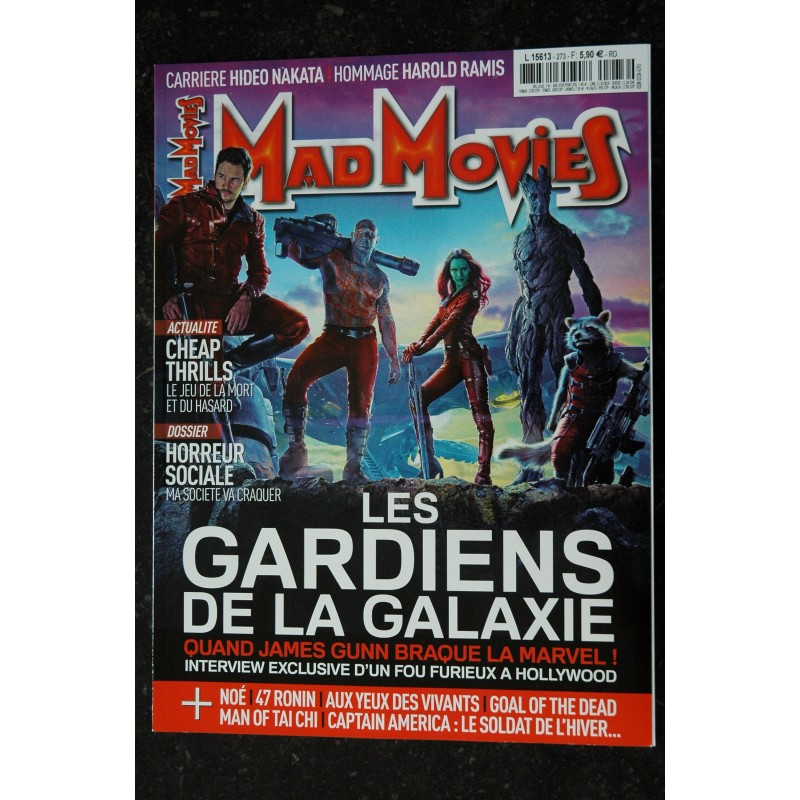 Ciné Fantastique MAD MOVIES  n°272 MARS 2014 GODZILLA LA GUERRE DES YOKAI H.G. LEWIS MARVEL RENAISSANCE