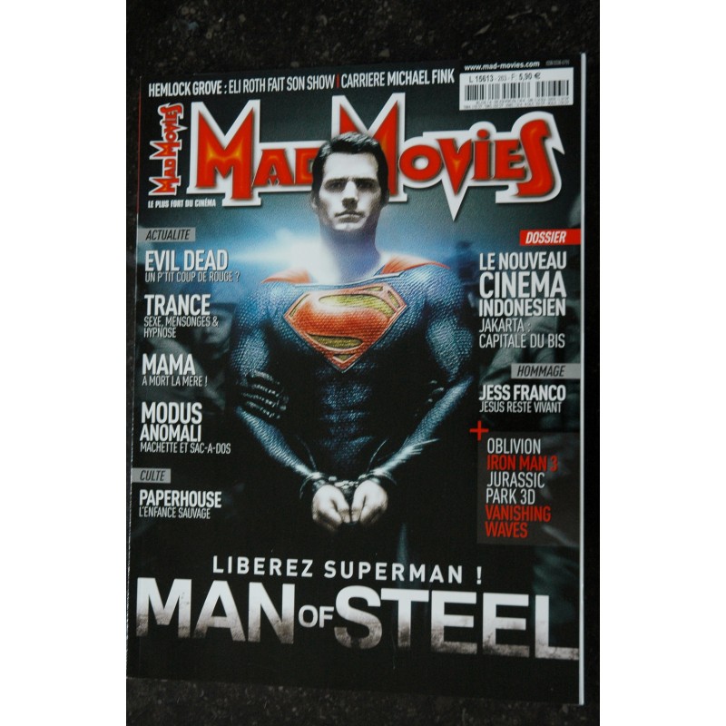 Ciné Fantastique MAD MOVIES  n°262 AVRIL 2013 KICK-ASS 2 EVIL DEAD HOLLYWOOD NEIL JORDAN