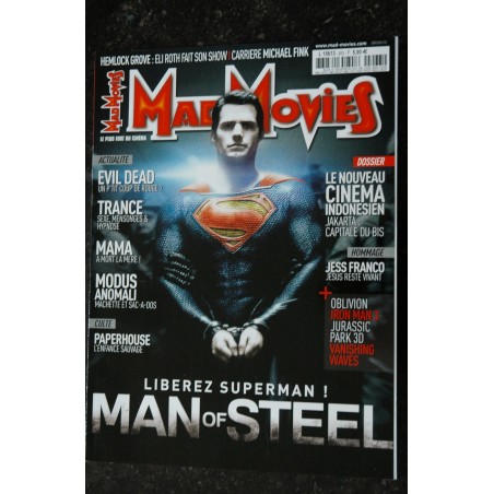 Ciné Fantastique MAD MOVIES  n°262 AVRIL 2013 KICK-ASS 2 EVIL DEAD HOLLYWOOD NEIL JORDAN