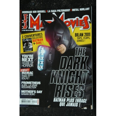Ciné Fantastique MAD MOVIES  n°248 JANVIER 2012 THE DARK KNIGHT RISES ALIEN HOMMAGE KEN RUSSEL SAGA POLTERGIEST METAL HURLANT