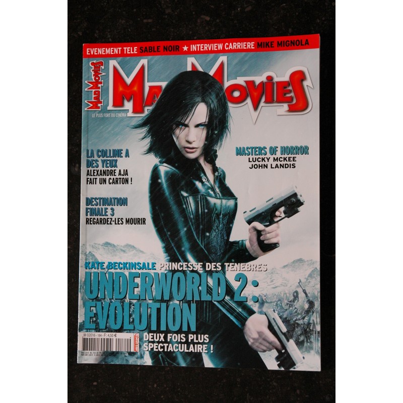Ciné Fantastique MAD MOVIES  n°184 MARS 2006 UNDERWORLD 2 : EVOLUTION KATE BECKINSALE PRINCESSE DES TENEBRES