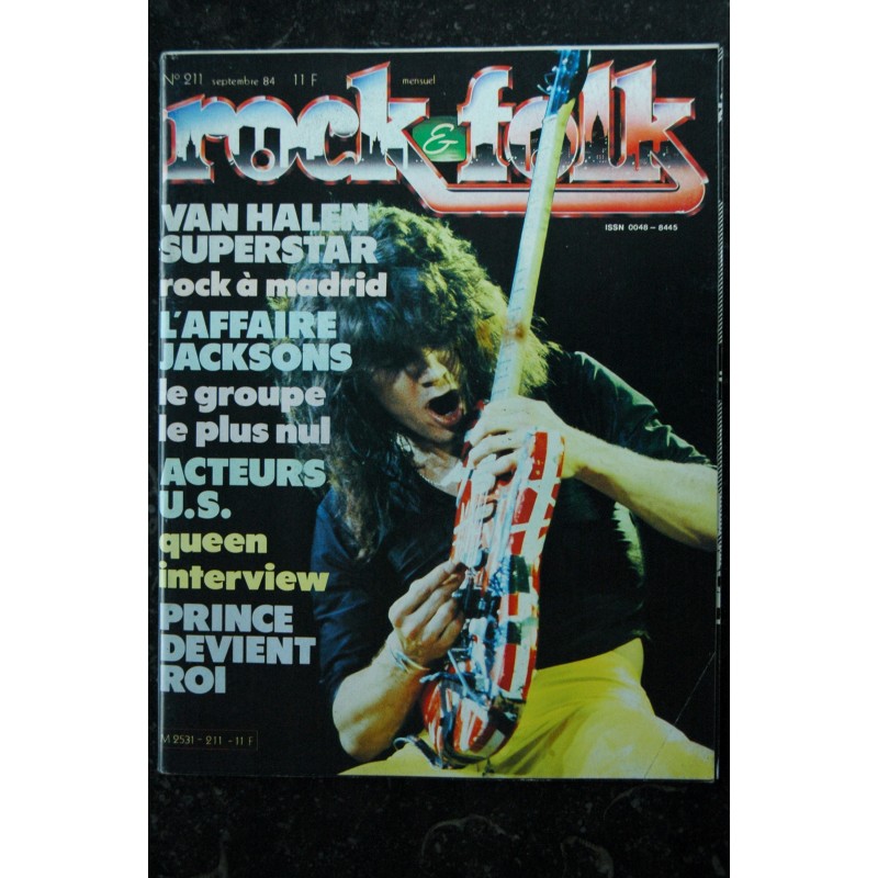 ROCK & FOLK 212  Bruce Springfield Lavilliers Iron Maiden Prince Diana Ross  U2